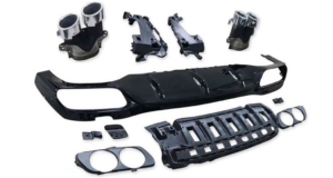 Difuzor Bara Spate compatibil cu Mercedes W213 Facelift 2020+ E53 Design Crom