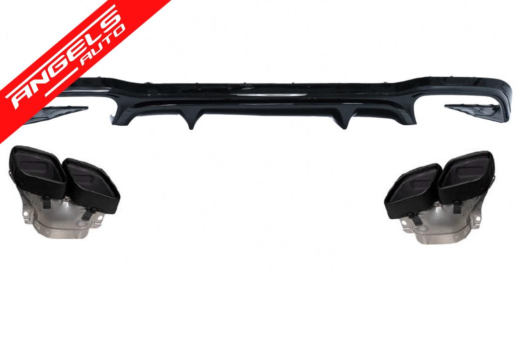 Difuzor Bara Spate compatibil cu Mercedes W213 Facelift 2020+ E63 Design Black
