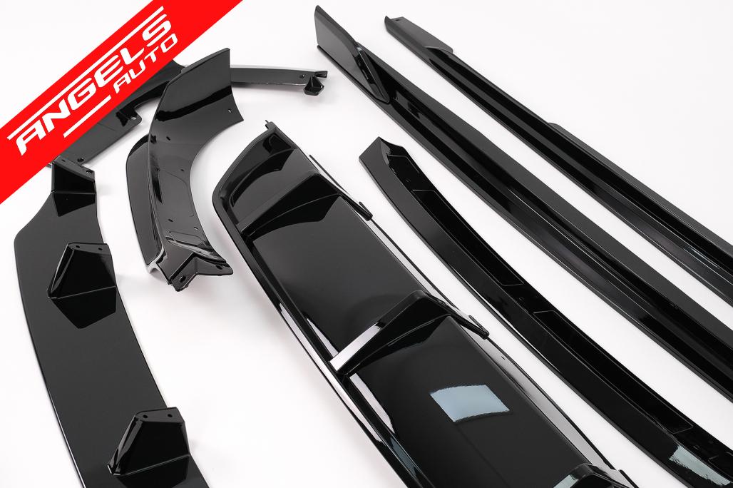 Pachet Exterior Aero compatibil cu BMW X6 G06 (2019-03.2023) M-Tech Negru Lucios - imagine 3
