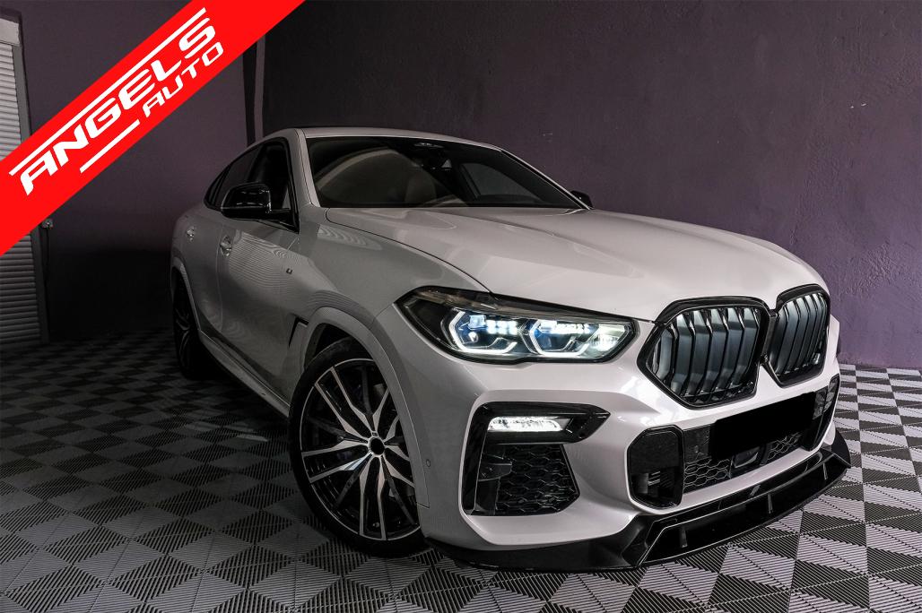 Pachet Exterior Aero compatibil cu BMW X6 G06 (2019-03.2023) M-Tech Negru Lucios - imagine 4