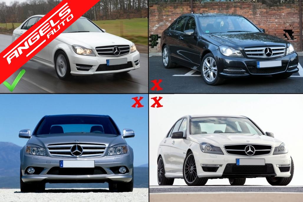 Prelungire Bara Fata compatibila cu Mercedes C-Class W204 S204 C204 (2011-2015)Negru - imagine 7