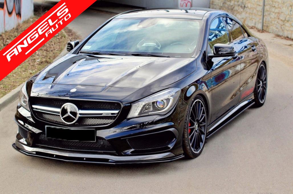 Prelungire Bara Fata compatibila cu Mercedes CLA45 C117 X117 (2013-2016) Negru Lucios - imagine 6