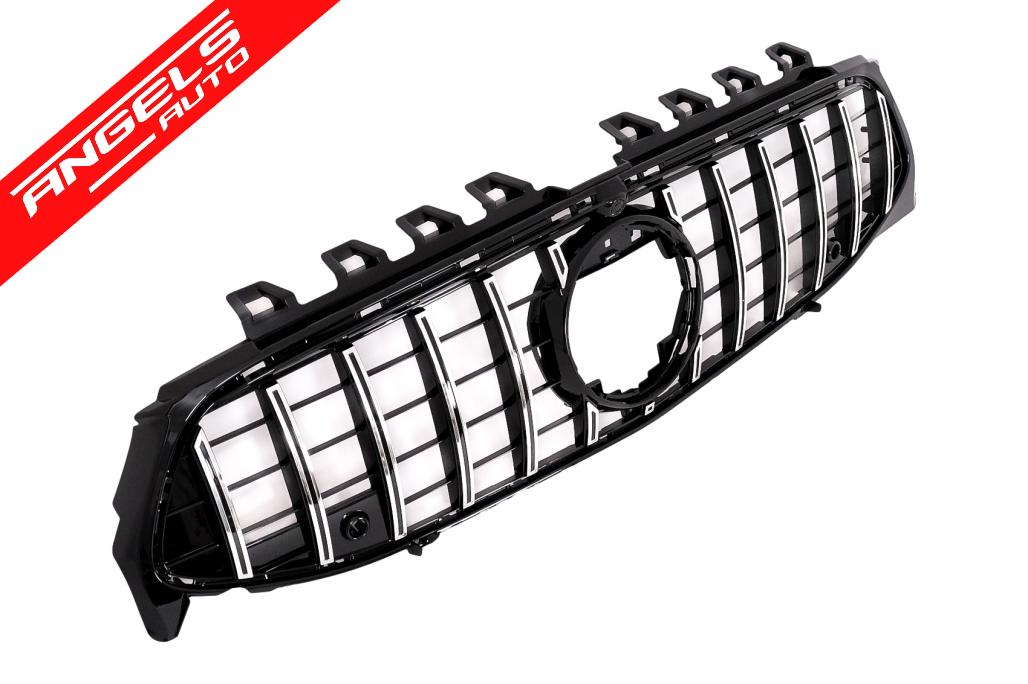 Grila Centrala compatibila cu Mercedes CLA X118 C118 (2019-up) GT-R Crom - imagine 2