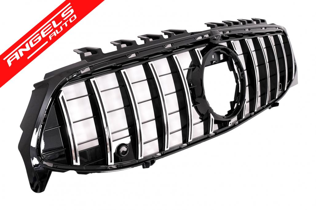 Grila Centrala compatibila cu Mercedes CLA X118 C118 (2019-up) GT-R Crom - imagine 3