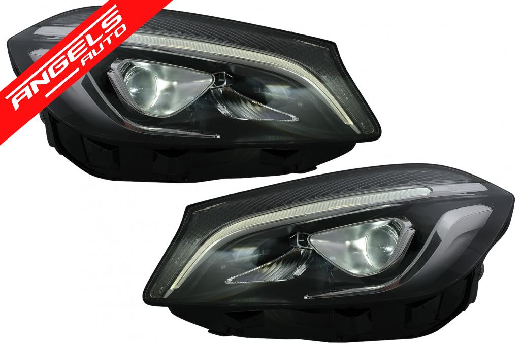 Faruri Full LED compatibile cu Mercedes A-Class W176 (2012-2018) doar pentru Halogen