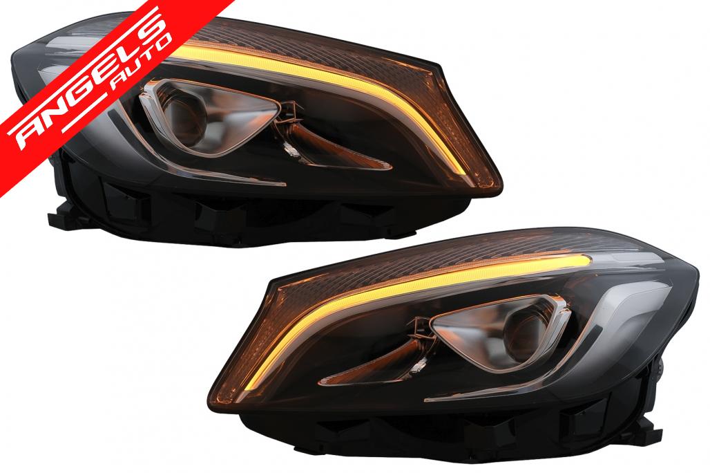 Faruri Full LED compatibile cu Mercedes A-Class W176 (2012-2018) doar pentru Halogen - imagine 3