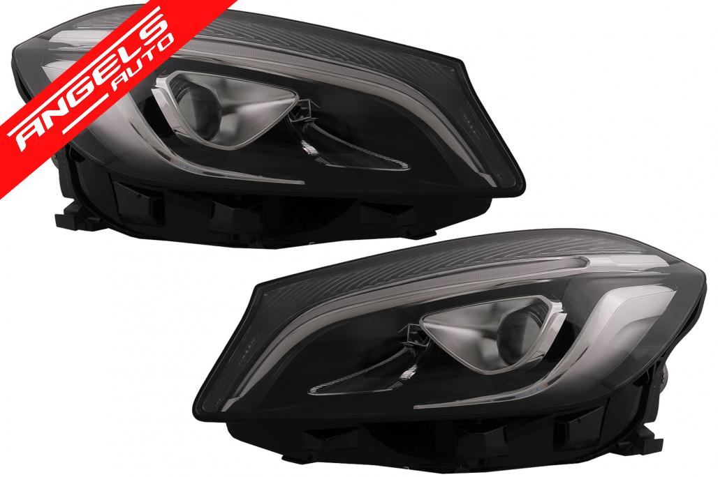 Faruri Full LED compatibile cu Mercedes A-Class W176 (2012-2018) doar pentru Halogen - imagine 2