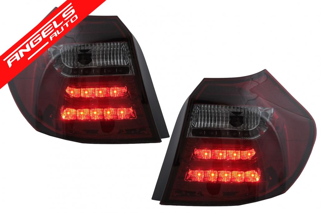 Stopuri LED Light Bar compatibile cu BMW Seria 1 E81 E87 (2004-08.2007) Rosu Fumuriu