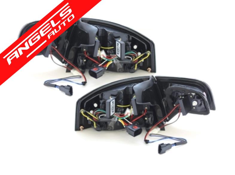 Stopuri LED compatibile cu Audi A4 B7 Sedan (2004-2008) LED Blinker Rosu Fumuriu - imagine 4