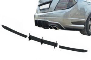Extensie Difuzor Bara Spate compatibila cu Mercedes C-Class W204 (2012-2014) Negru