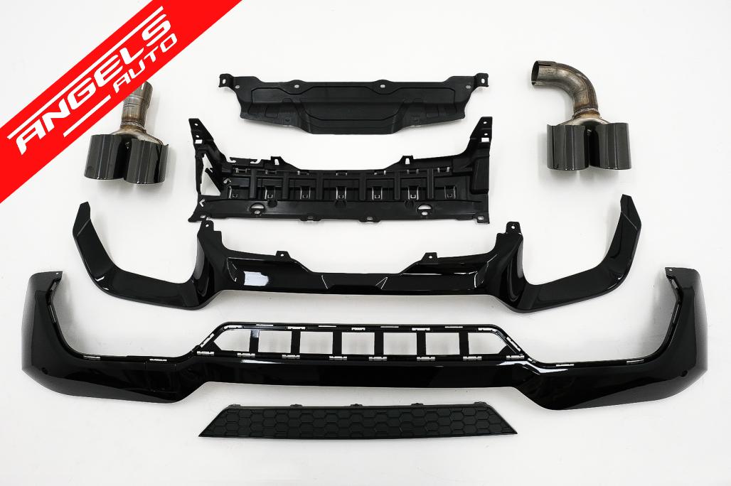 Difuzor Bara Spate cu tobe compatibil cu BMW X3 G01 LCI M-Sport (2021-up) M Design - imagine 4