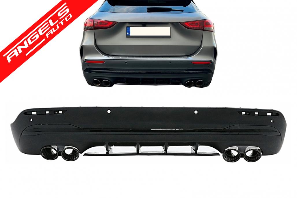 Difuzor Bara Spate Negru Lucios compatibil cu Mercedes GLA SUV H247 (2020-) Aero 45S - imagine 7