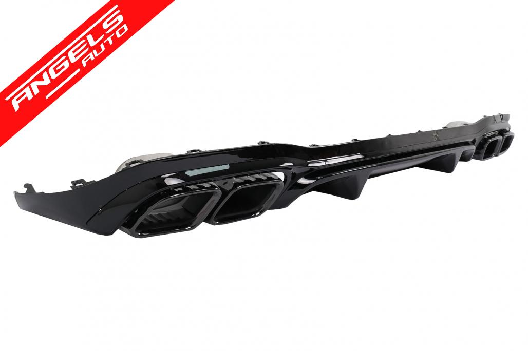 Difuzor Bara Spate compatibil cu Mercedes E-Class W213 Facelift (2020-Up) Negru - imagine 3