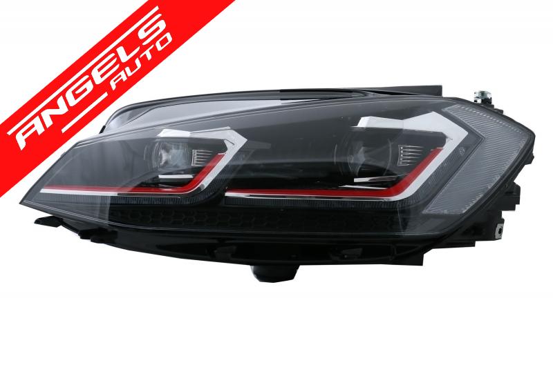 RHD Faruri LED compatibil cu VW Golf 7.5 VII (2017+) GTI Look Semnal Dinamic - imagine 4