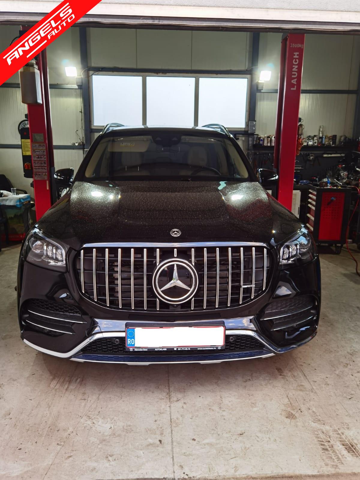 Grila compatibila cu Mercedes GLS SUV X167 (2019-Up) GTR Look Com Panamericana - imagine 6