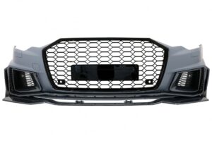 Bara Fata cu Grila Centrala compatibila cu Audi A6 C8 4K (2018-2020) RS6 Design