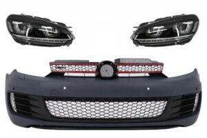 Bara Fata cu Faruri LED Semnal Dinamic compatibila cu VW compatibila cu Golf VI 6 (2008-2013) GTI U