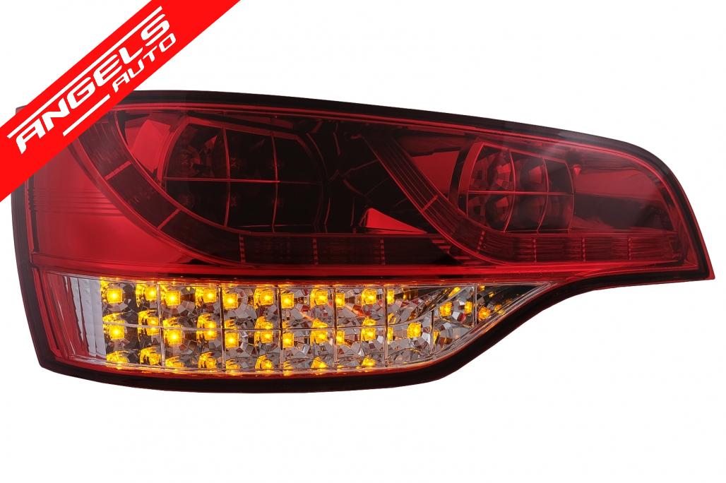 Stopuri LED compatibile cu Audi Q7 4L (2006-2009) Rosu Clar - imagine 2