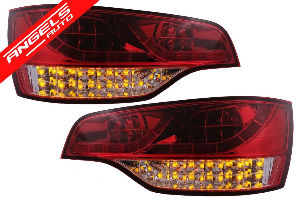Stopuri LED compatibile cu Audi Q7 4L (2006-2009) Rosu Clar - imagine 5