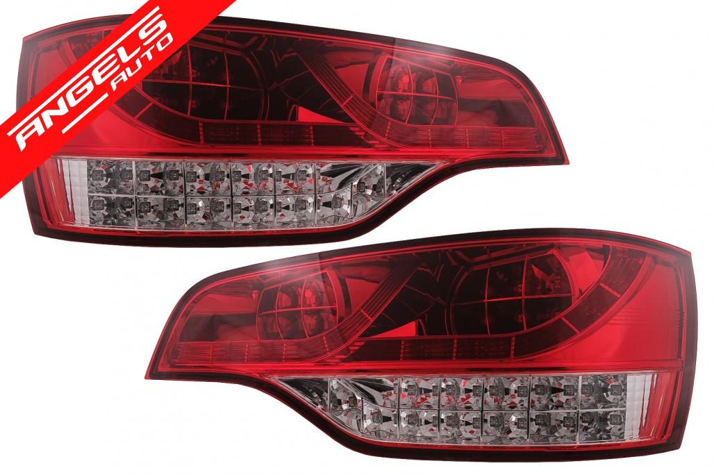 Stopuri LED compatibile cu Audi Q7 4L (2006-2009) Rosu Clar - imagine 3