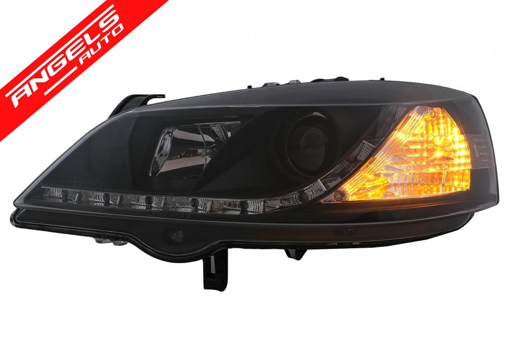 Faruri LED DRL compatibile cu Opel Astra G (09.1997-02.2004) Negru - imagine 6