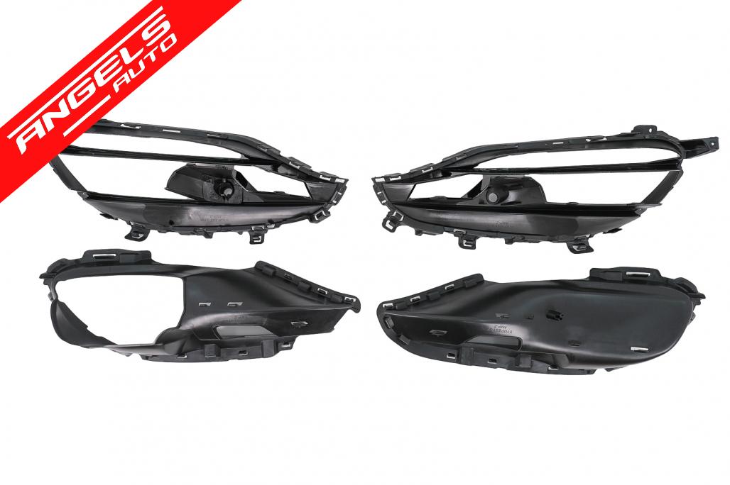 Ornamente Grile Laterale compatibile cu Mercedes A W176 (2012-2018)Facelift A45 Negru - imagine 3