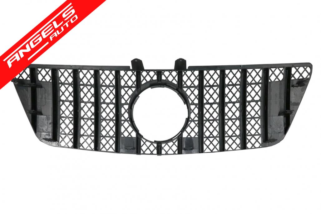Grila Centrala compatibila cu Mercedes ML W164 (07.2008-2011) Negru Crom GTR Look - imagine 5