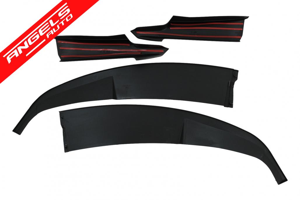 Prelungire Bara Fata compatibila cu BMW Seria 3 F30 F31 (2011-2019) Negru Lucios - imagine 7