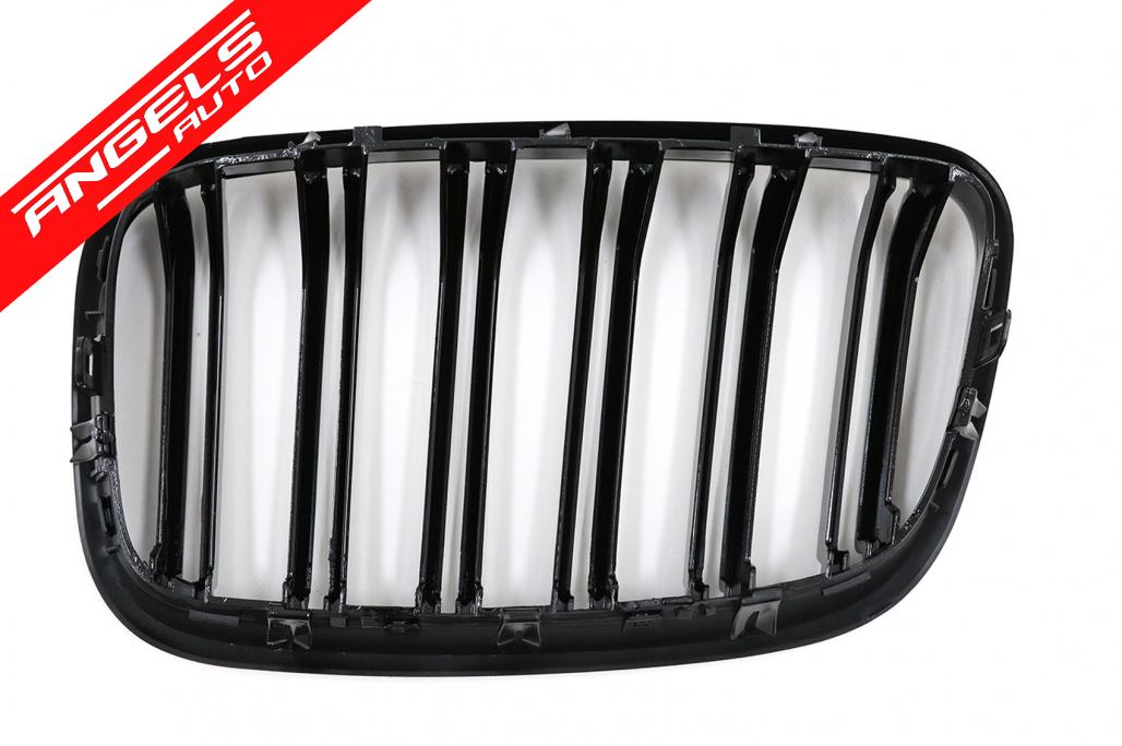 Grile Centrale compatibile cu BMW X5 E70 X6 E71 (2007-2014) Negru Lucios M Design - imagine 3