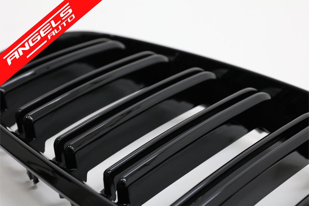 Grile Centrale compatibile cu BMW X5 E70 X6 E71 (2007-2014) Negru Lucios M Design - imagine 5