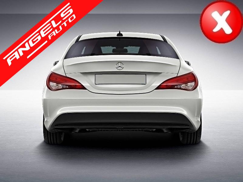 Difuzor Bara Spate Ornamente sistem de evacuare compatibil cu Mercedes CLA W117 CROM - imagine 5