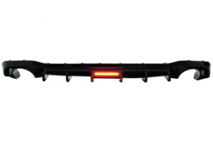 Difuzor Bara Spate compatibil cu VW compatibil cu Golf 8 Hatchback Mk8 MQB (2020-Up) Negru Lucios
