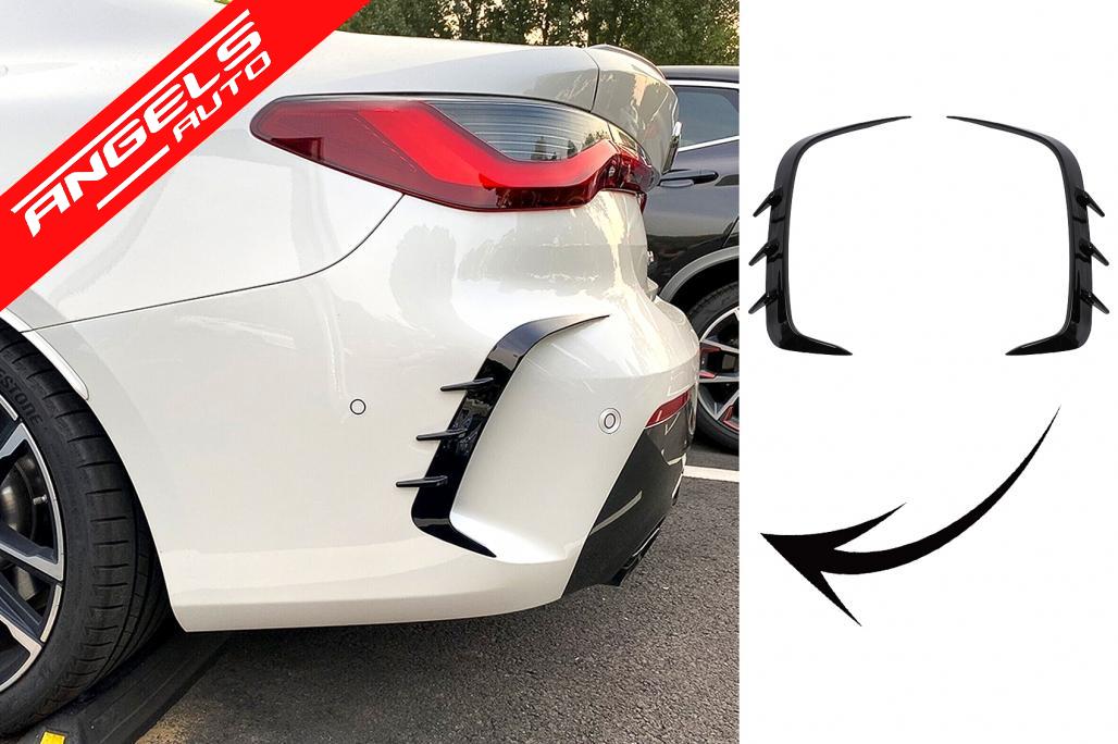 Prelungiri Extensii Bara Spate compatibile cu BMW Seria 4 G22 (2020+) Negru Lucios