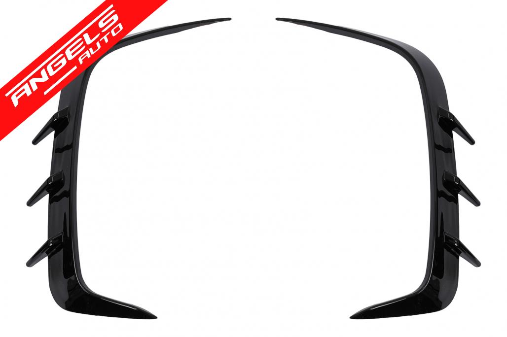 Prelungiri Extensii Bara Spate compatibile cu BMW Seria 4 G22 (2020+) Negru Lucios - imagine 3