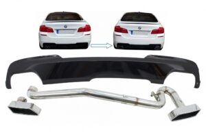 Difuzor de aer compatibil cu BMW Seria 5 F10 (11-17) sistem evacuare M-Technik 550i