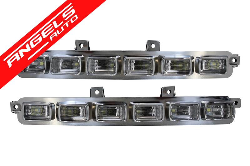 Prelungire superioara Bara Fata LED DRL compatibila cu Mercedes G-Class W463 (89-17) - imagine 3