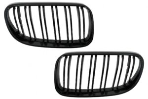 Grile frontale compatibile cu BMW Seria 3 E92 E93 Coupe Cabriolet LCI (10-15) Negru