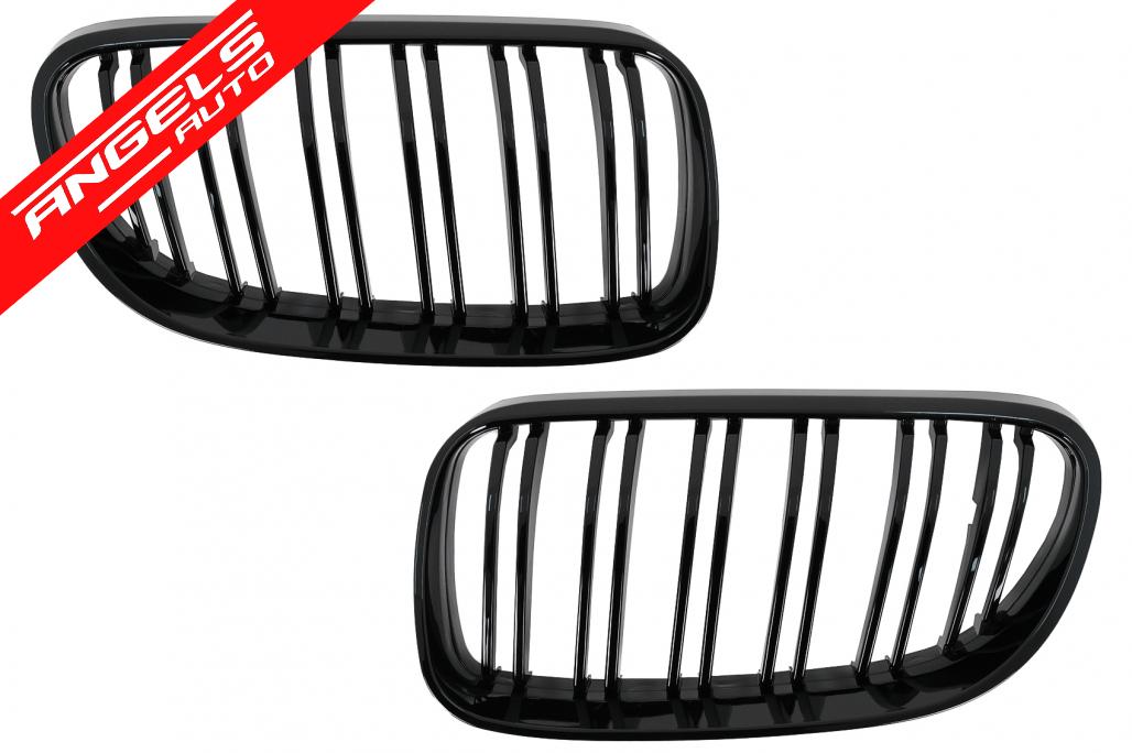 Grile frontale compatibile cu BMW Seria 3 E92 E93 Coupe Cabriolet LCI (10-15) Negru