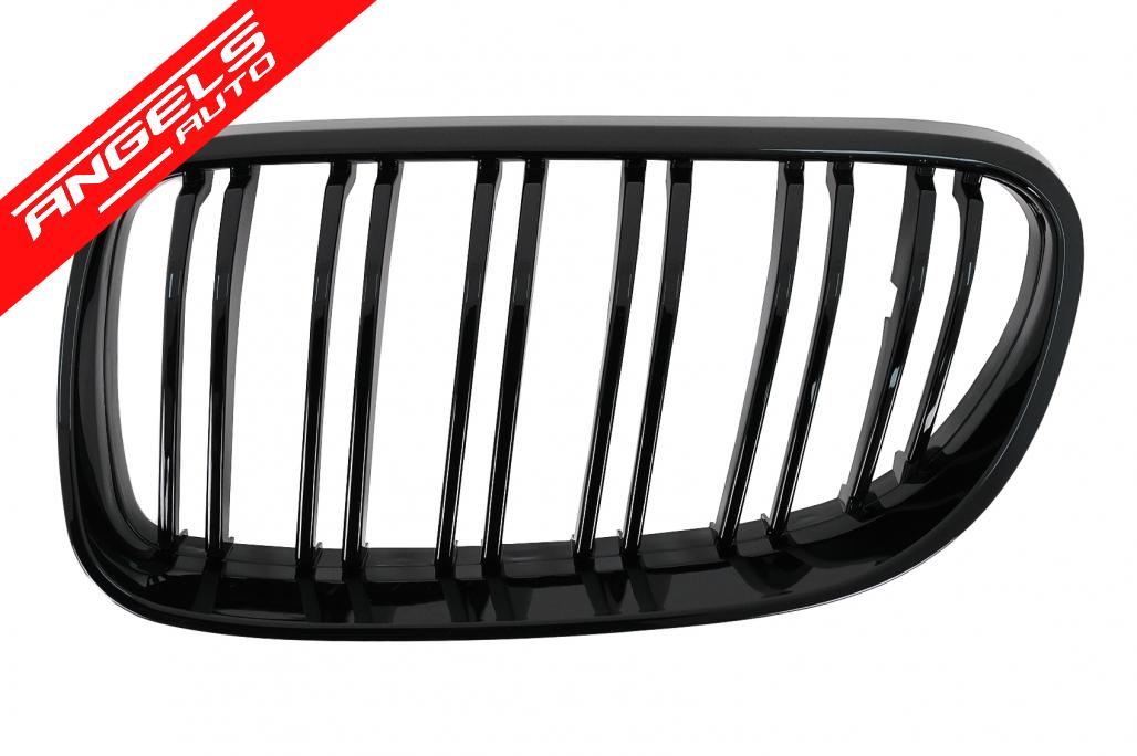 Grile frontale compatibile cu BMW Seria 3 E92 E93 Coupe Cabriolet LCI (10-15) Negru - imagine 2