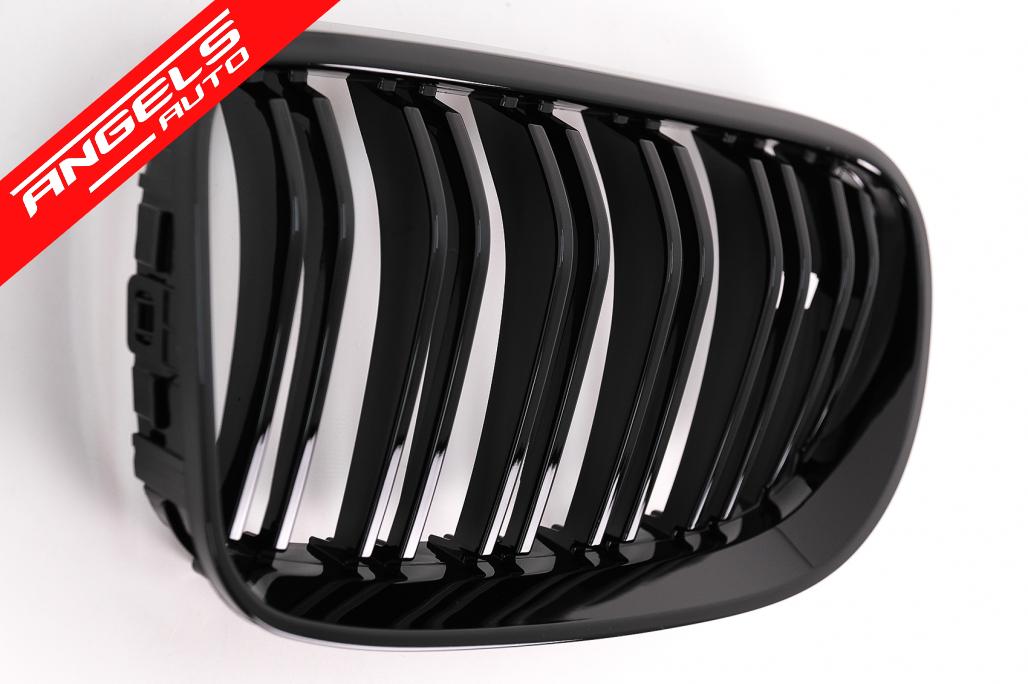 Grile frontale compatibile cu BMW Seria 3 E92 E93 Coupe Cabriolet LCI (10-15) Negru - imagine 3