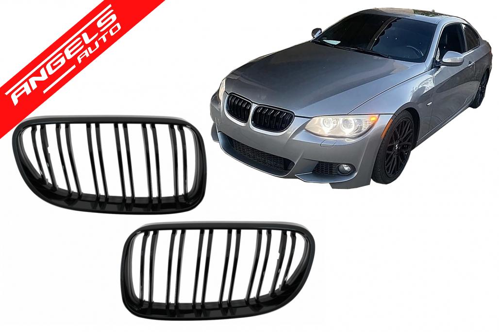 Grile frontale compatibile cu BMW Seria 3 E92 E93 Coupe Cabriolet LCI (10-15) Negru - imagine 5