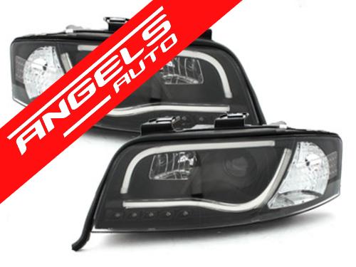 Faruri LED DRL compatibile cu Audi A6 4B (1997-2001) Negru - imagine 2