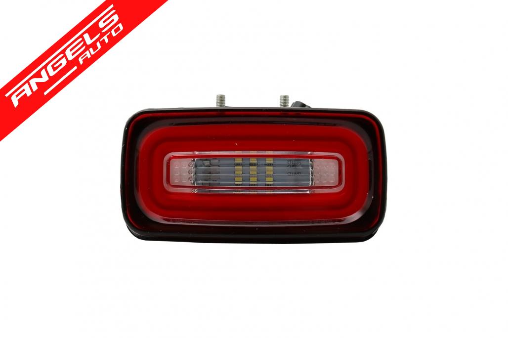 Proiectoare LED Bara Spate compatibile cu Mercedes W463 (1989-2015) Rosu Transparent - imagine 6