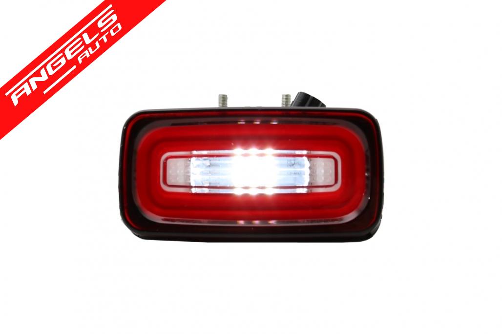 Proiectoare LED Bara Spate compatibile cu Mercedes W463 (1989-2015) Rosu Transparent - imagine 5