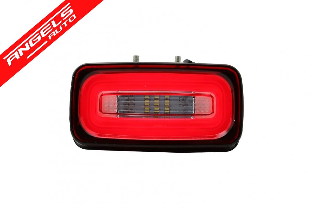 Proiectoare LED Bara Spate compatibile cu Mercedes W463 (1989-2015) Rosu Transparent - imagine 4