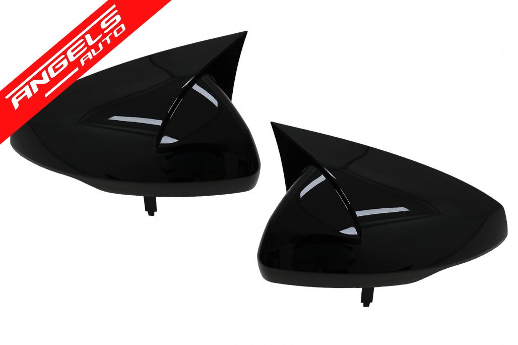 Capace Oglinzi compatibile cu VW Polo Hatchback AW MK6 (2017-2020) Negru Lucios - imagine 3