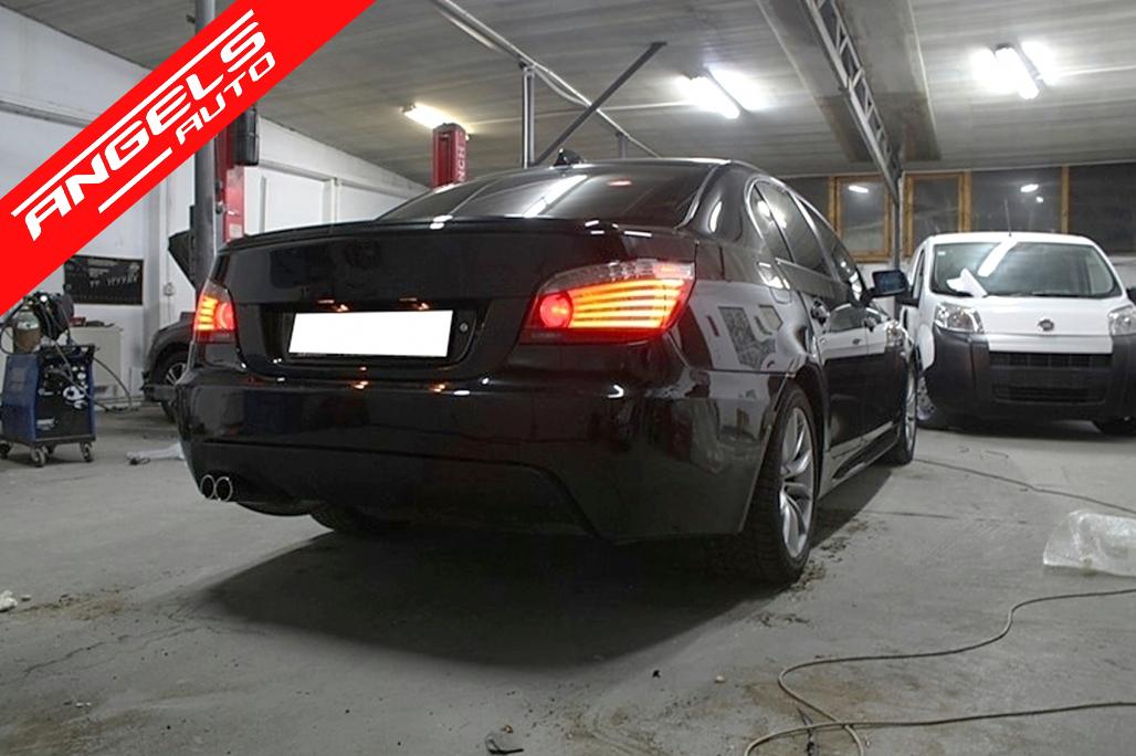 Difuzor bara spate compatibil cu BMW Seria 5 E60 E61 (2003-2010) M-Technik Design - imagine 7