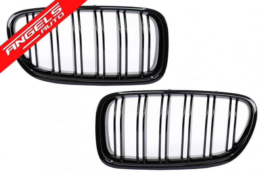 Grile Centrale compatibile cu BMW Seria 5 F10 F11 Limuzina Touring (10-17) Negru - imagine 2