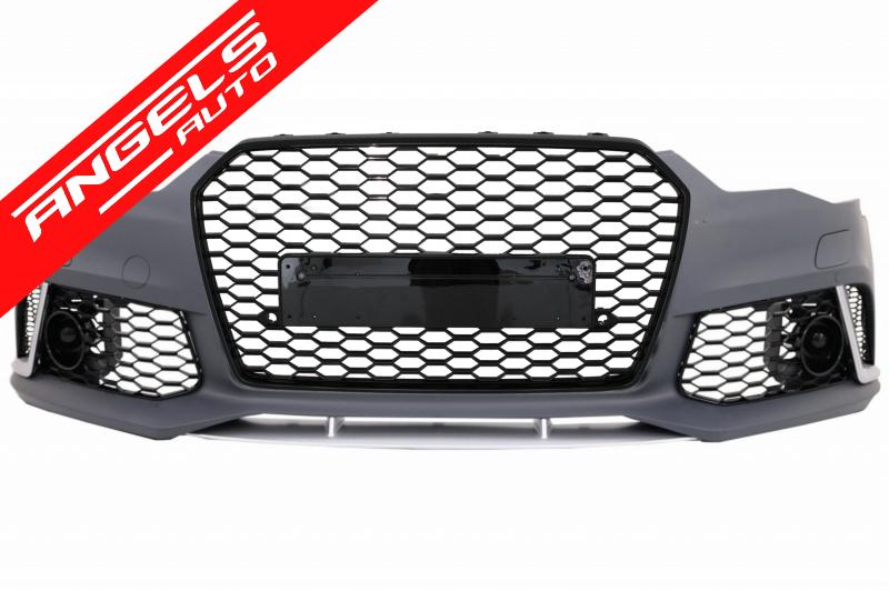 Bara Fata cu Difuzor Bara Spate compatibila cu A6 C7 4G Facelift (2011-2014) RS6 Design - imagine 2