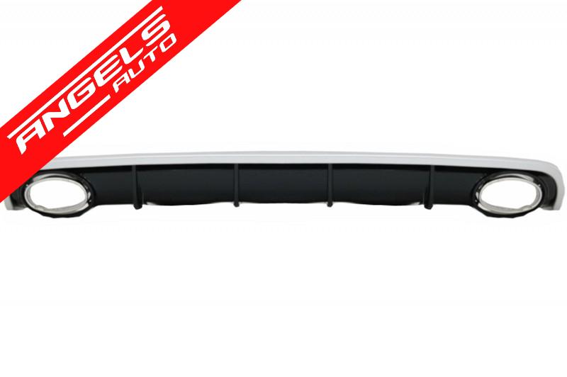 Bara Fata cu Difuzor Bara Spate compatibila cu A6 C7 4G Facelift (2011-2014) RS6 Design - imagine 3